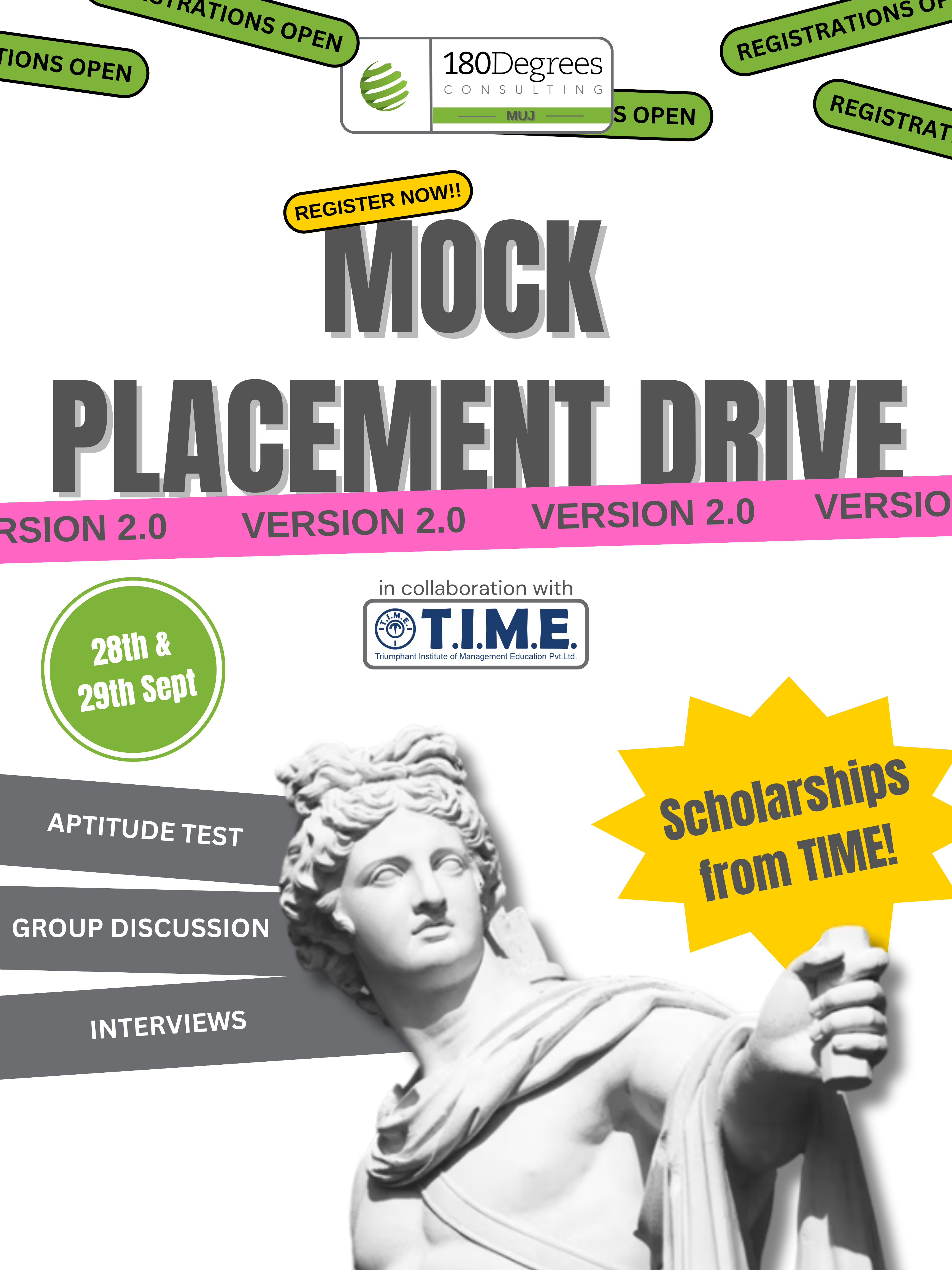 Mock Placement Drive event poster